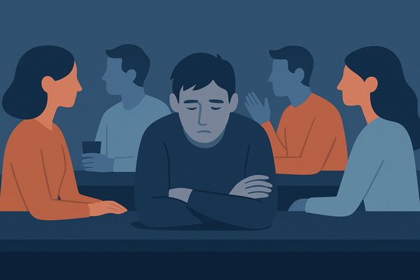 Samotność wśród ludzi – ilustracja artykułu Wiesia