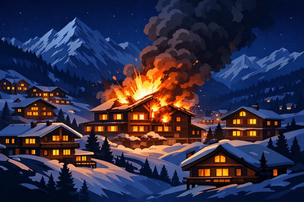 Eksplozja w kurorcie narciarskim w Szwajcarii podczas sylwestra